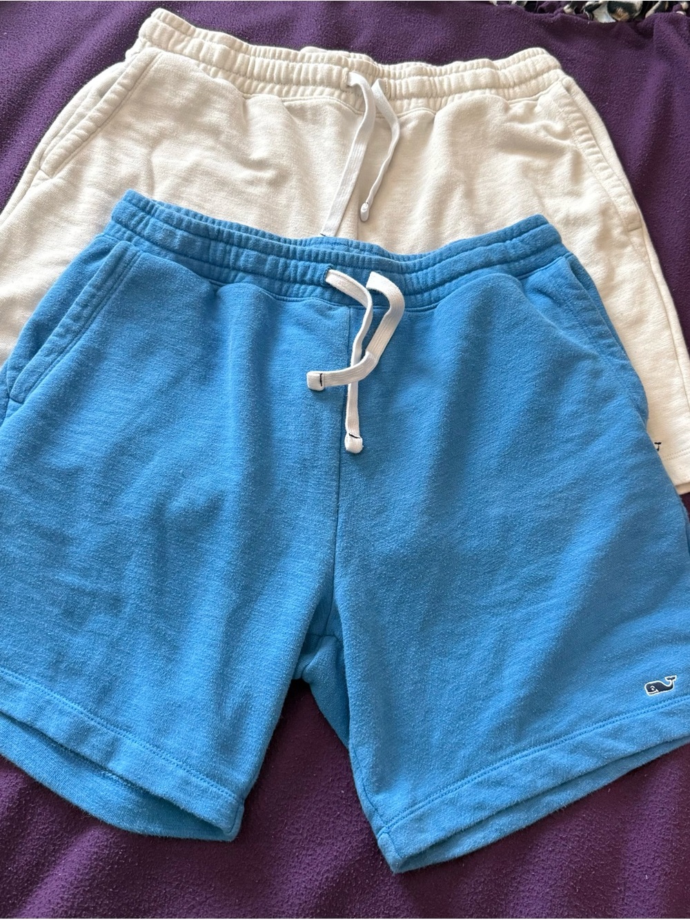 Vineyard Vines mens Drawstring Shorts - Blue and Cream 2 pack - Picture 2 of 12